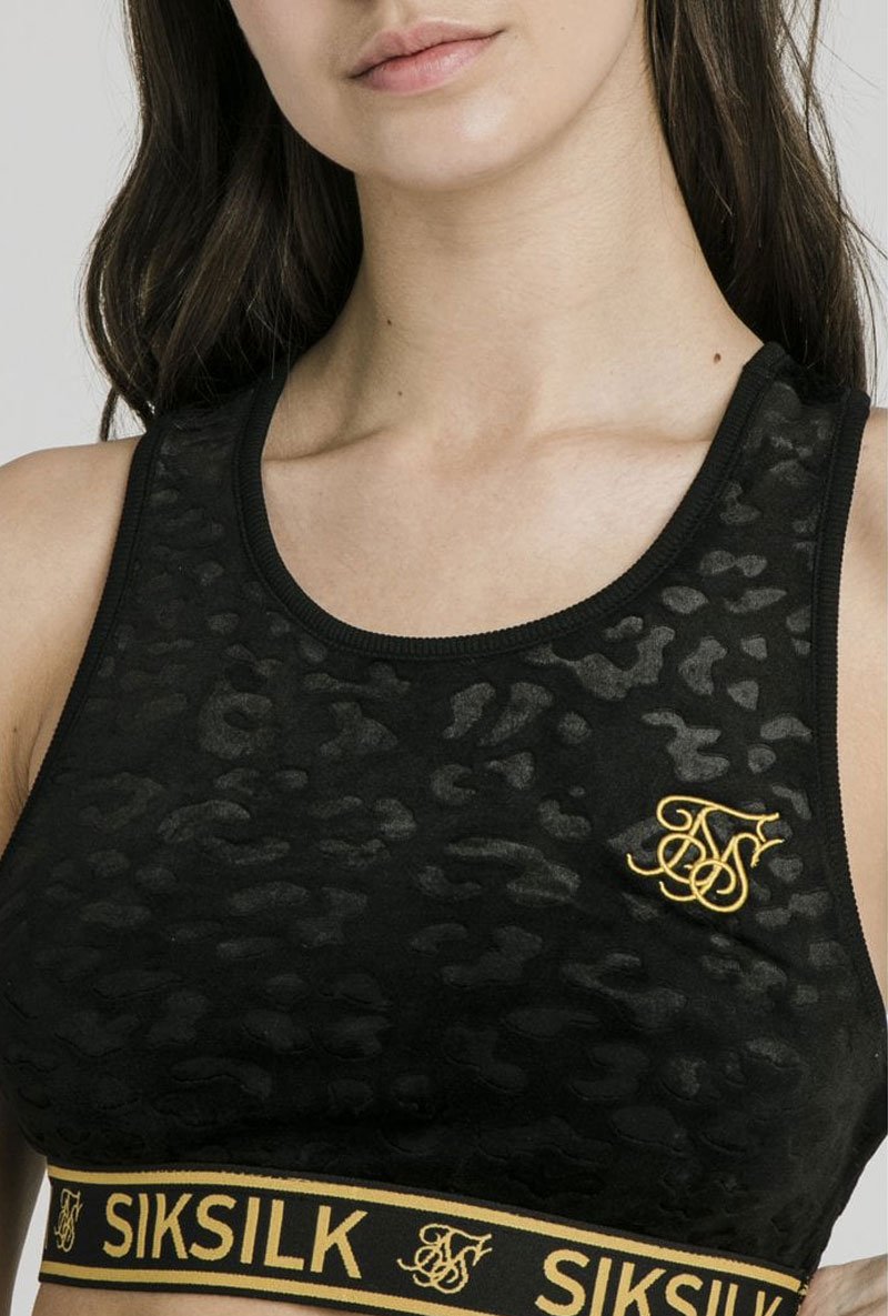 DEBOSSED VELOUR BRALETTE