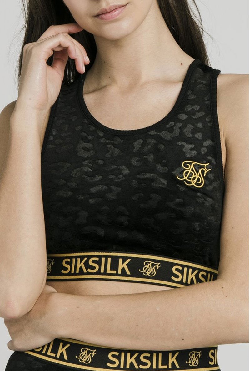 DEBOSSED VELOUR BRALETTE