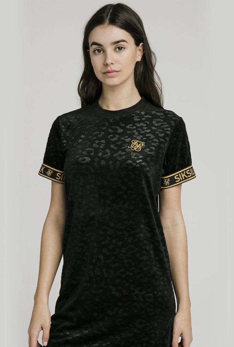 DEBOSSED TSHIRT DRESS