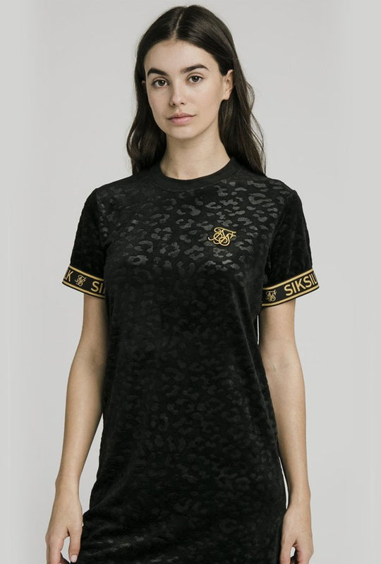 DEBOSSED TSHIRT DRESS