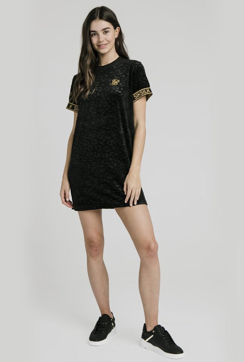 DEBOSSED TSHIRT DRESS