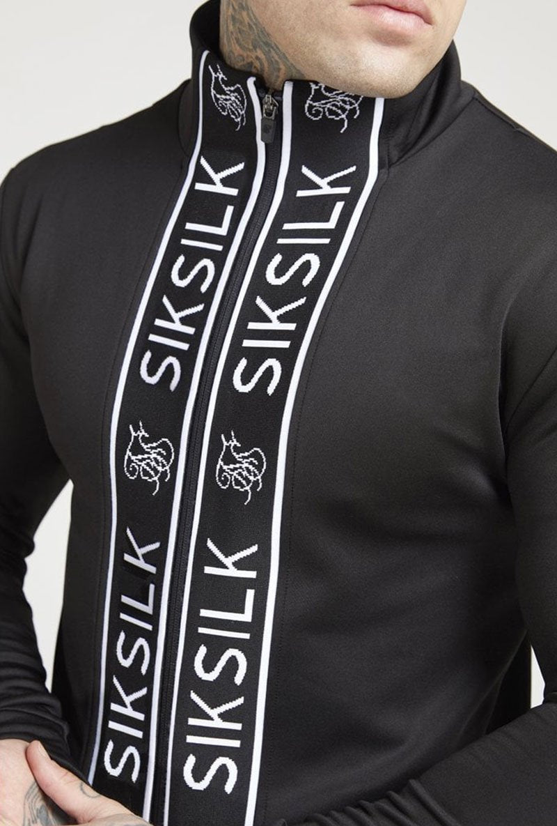 FUNNEL NECK ZIP THROUGH TRACK TOP