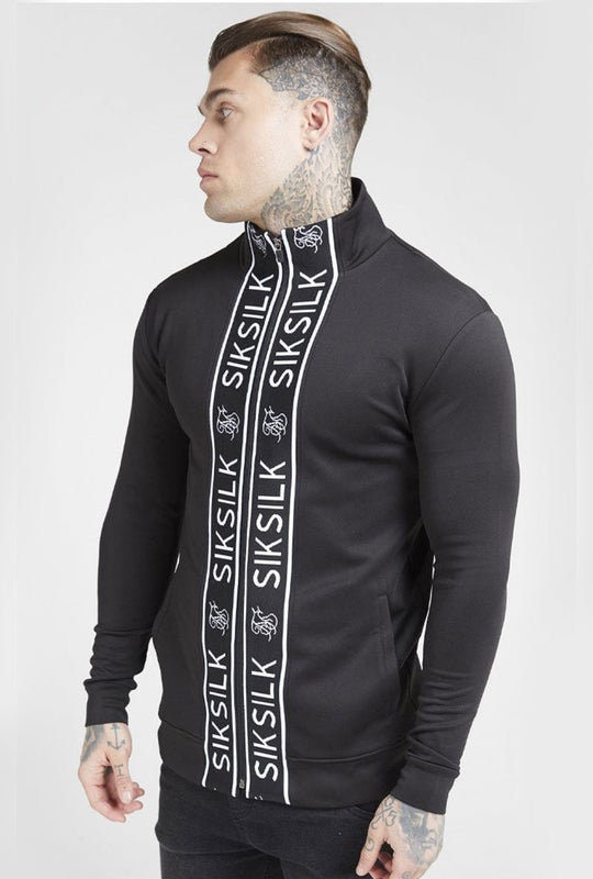 FUNNEL NECK ZIP THROUGH TRACK TOP