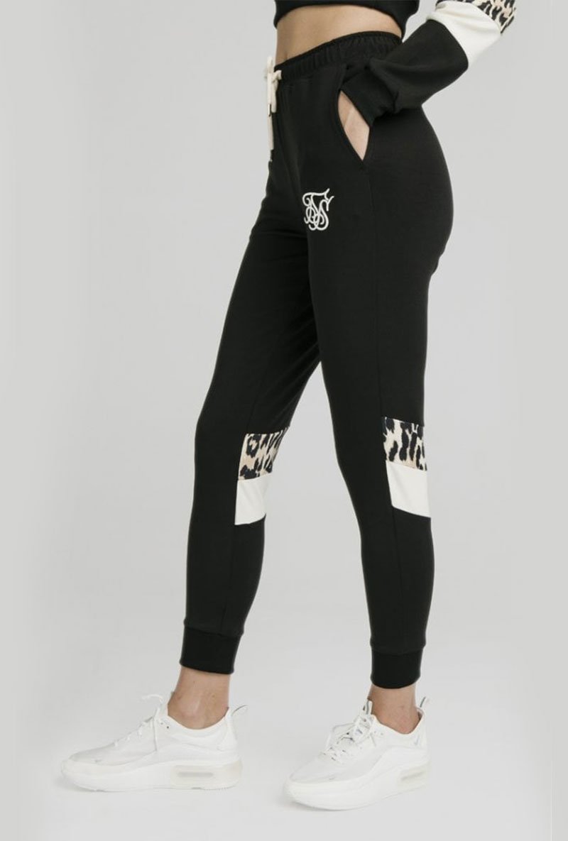LEOPARD PANEL TRACK PANTS