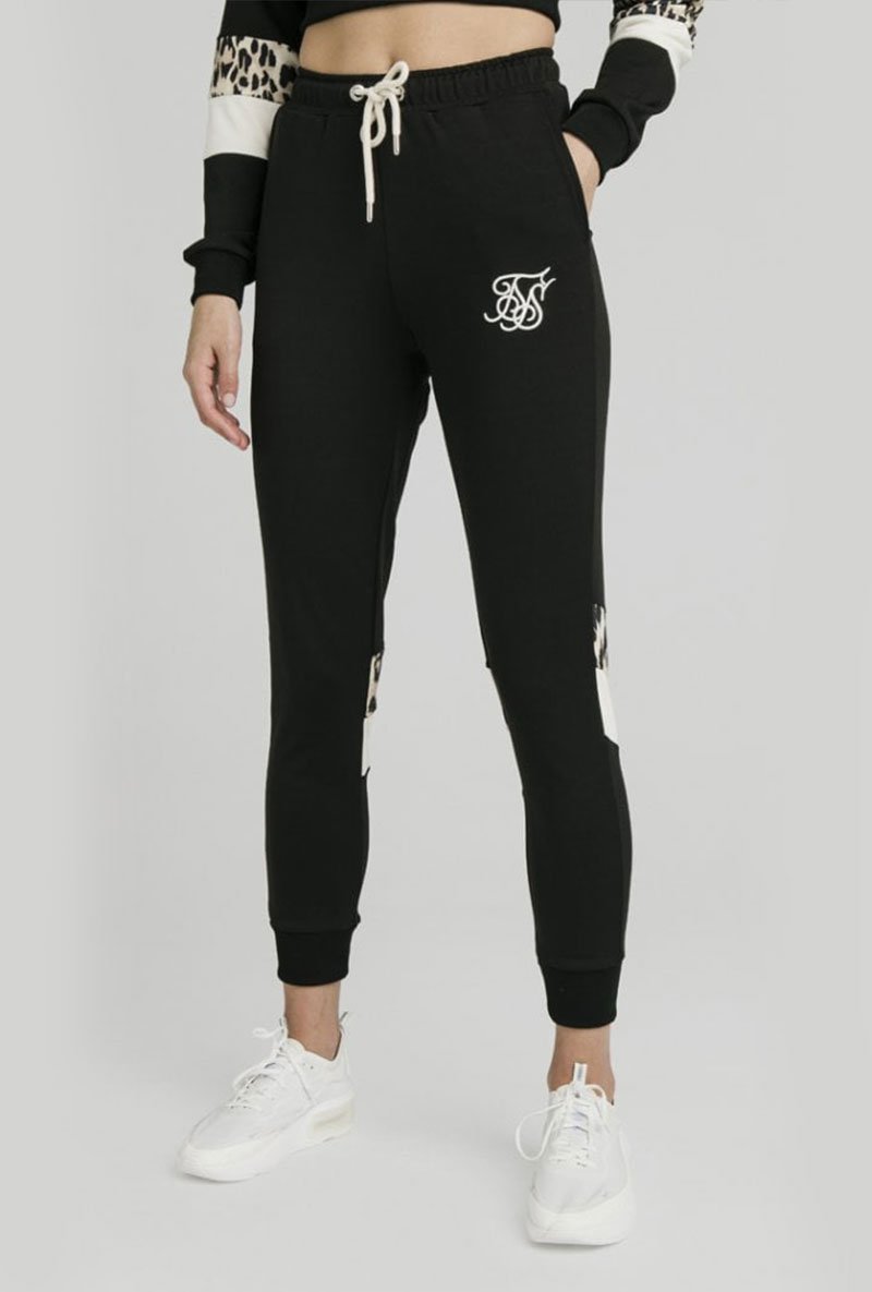LEOPARD PANEL TRACK PANTS