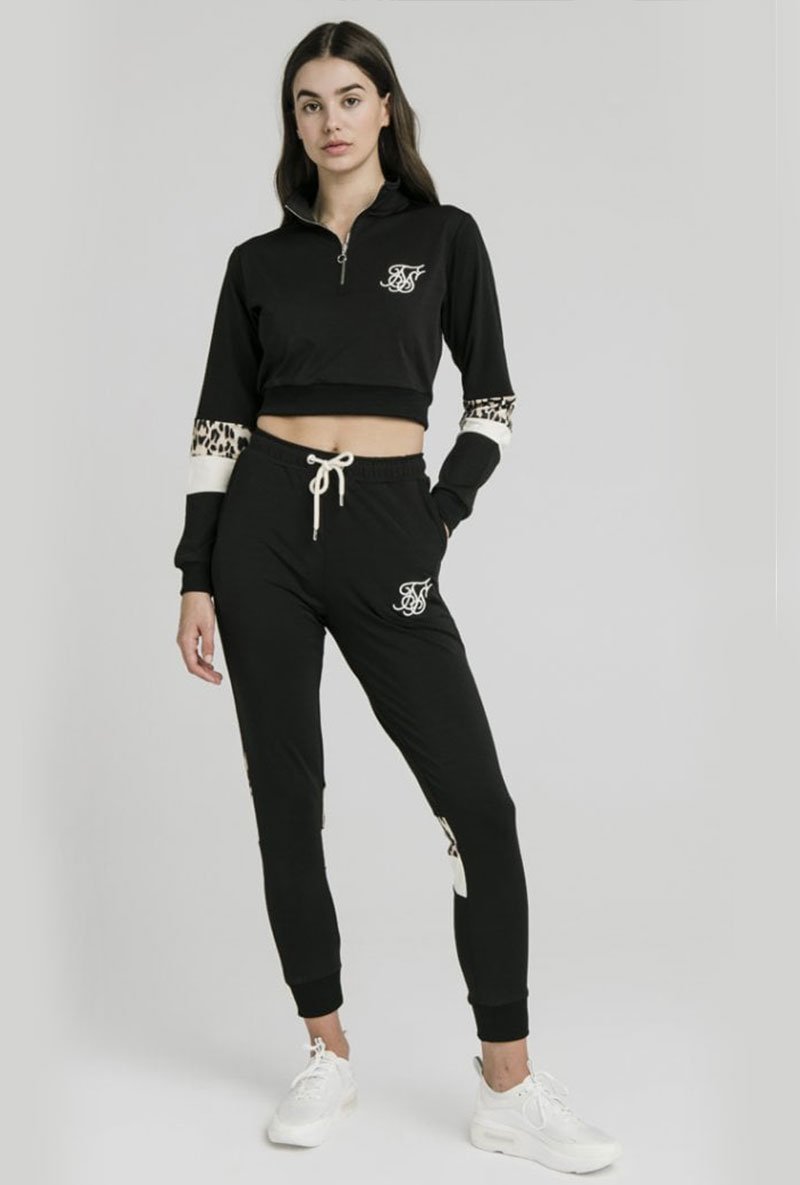 LEOPARD PANEL TRACK PANTS