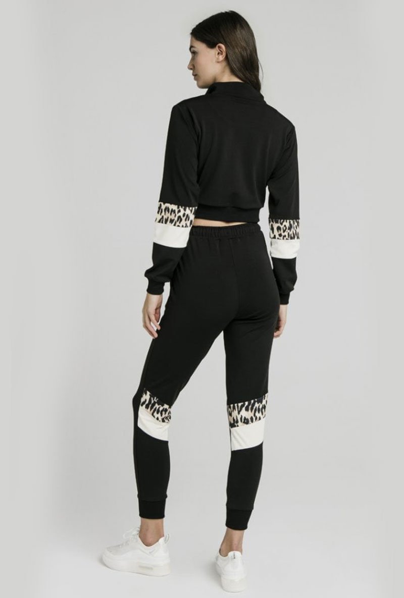 LEOPARD PANEL TRACK PANTS
