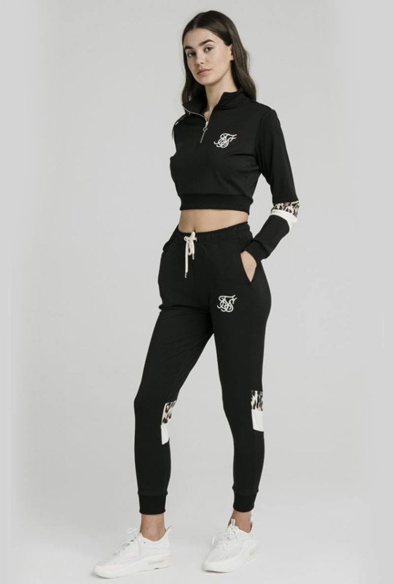 LEOPARD PANEL TRACK PANTS