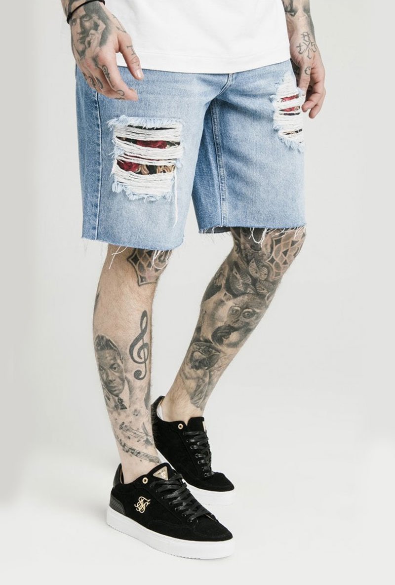 LOOSE FIT DENIM SHORTS