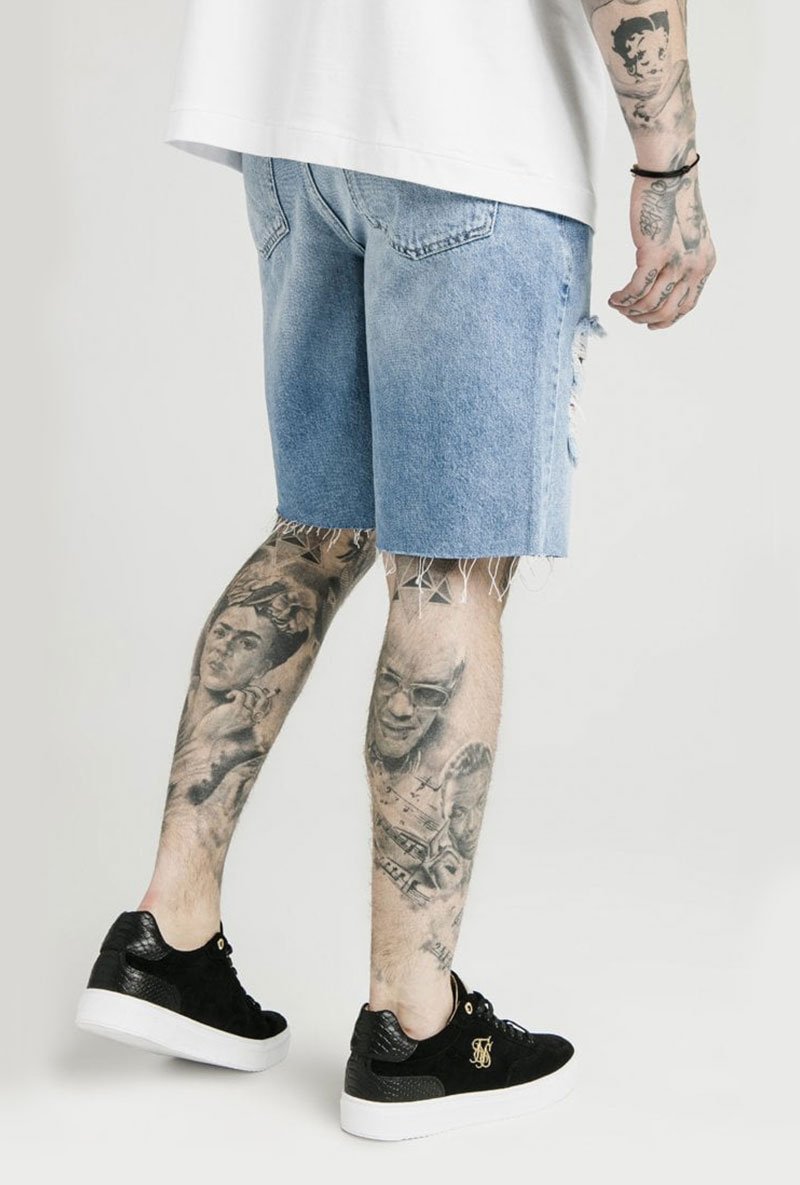 LOOSE FIT DENIM SHORTS