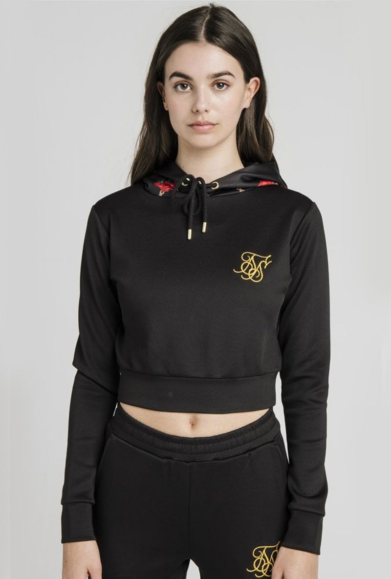 MAJESTIC CROPPED TRACK TOP