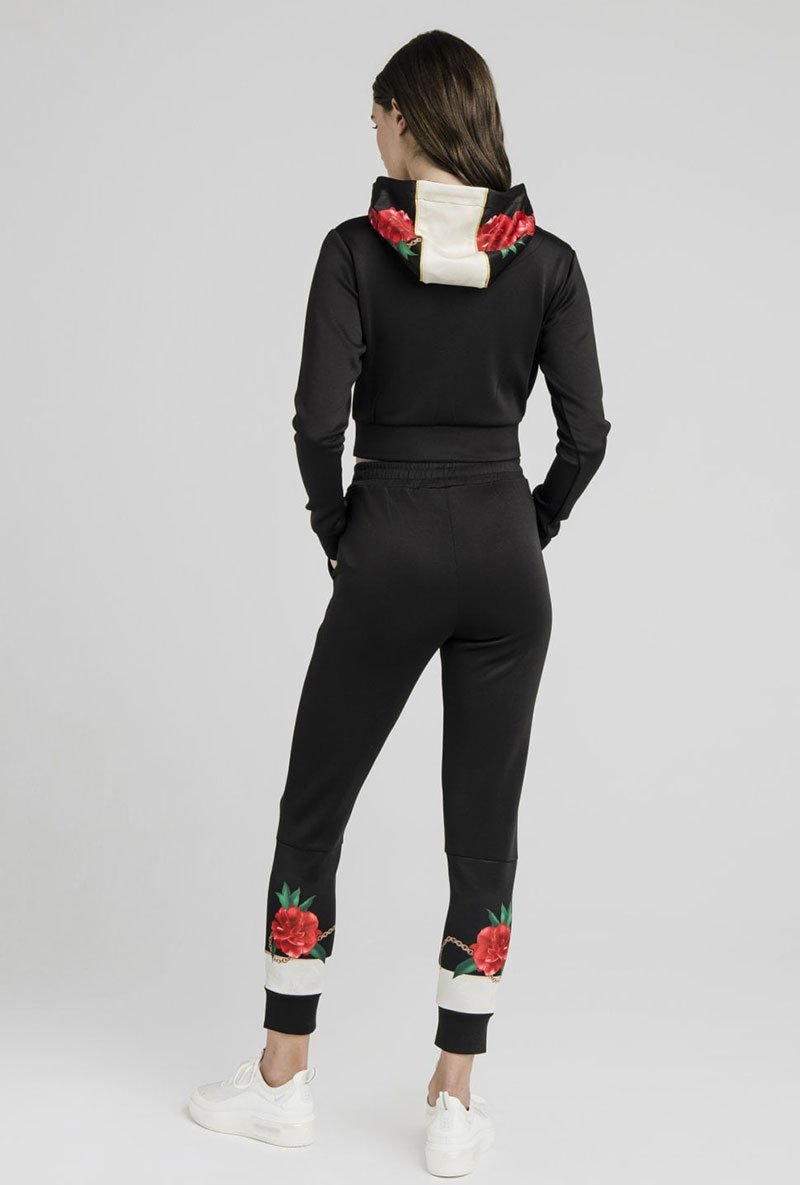 MAJESTIC CROPPED TRACK TOP