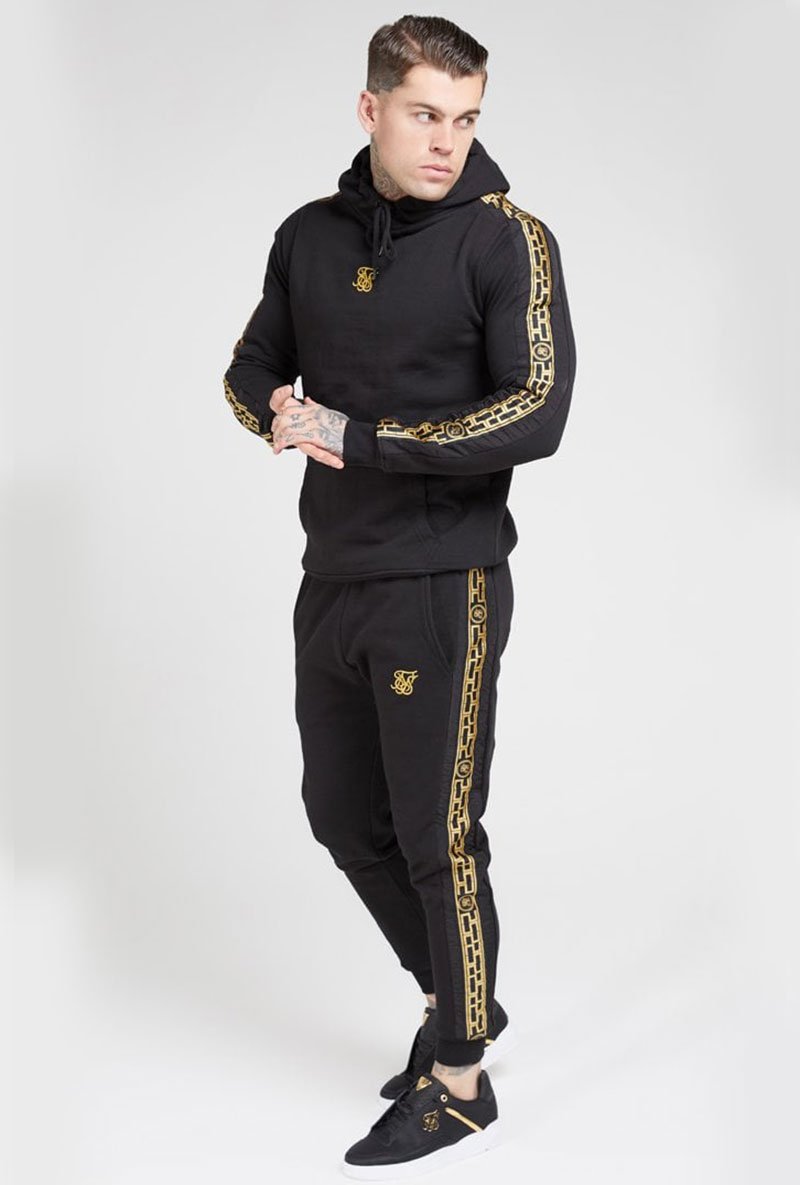 MUSCLE FIT NYLON PANEL JOGGERS