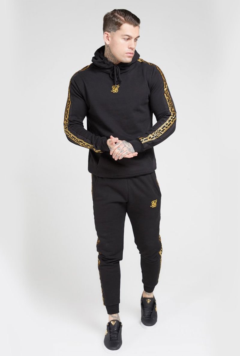 MUSCLE FIT NYLON PANEL JOGGERS