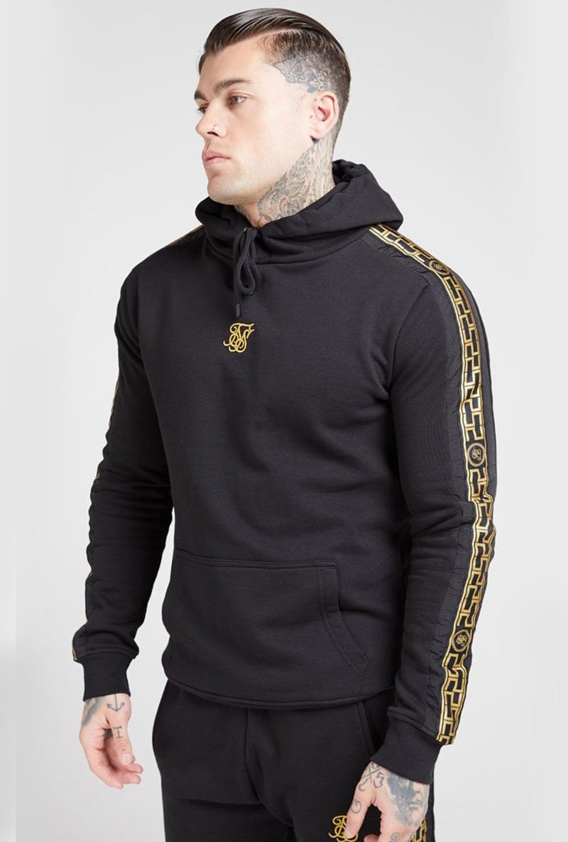 NYLON PANEL OVERHEAD HOODIE