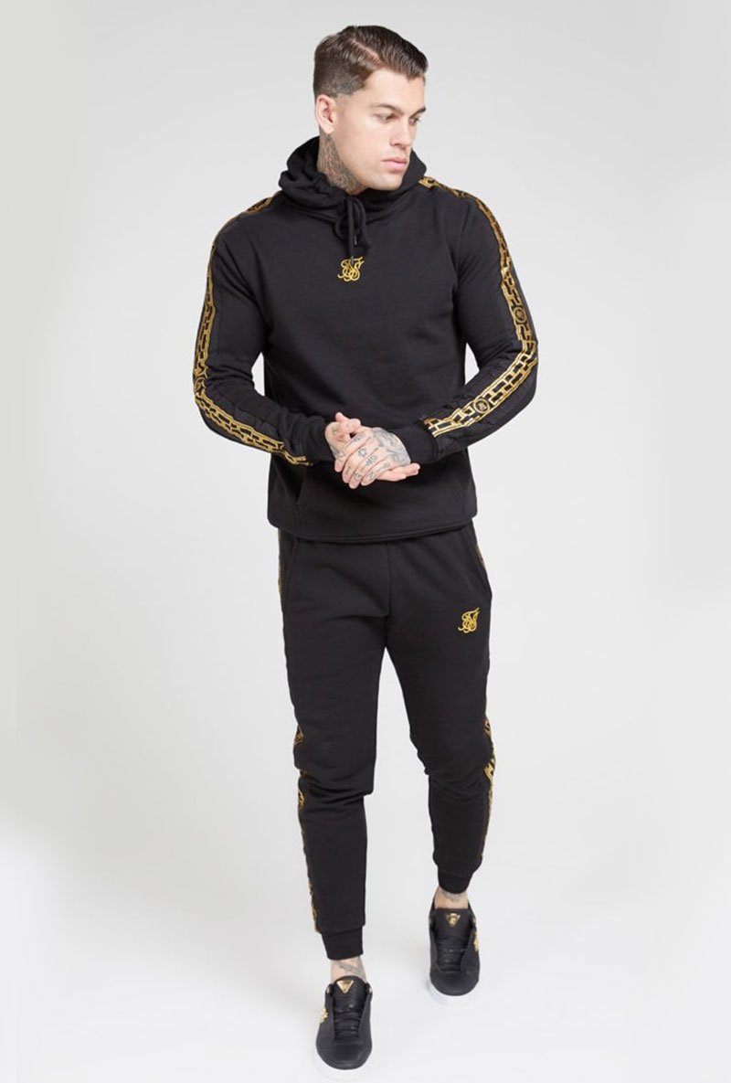 NYLON PANEL OVERHEAD HOODIE