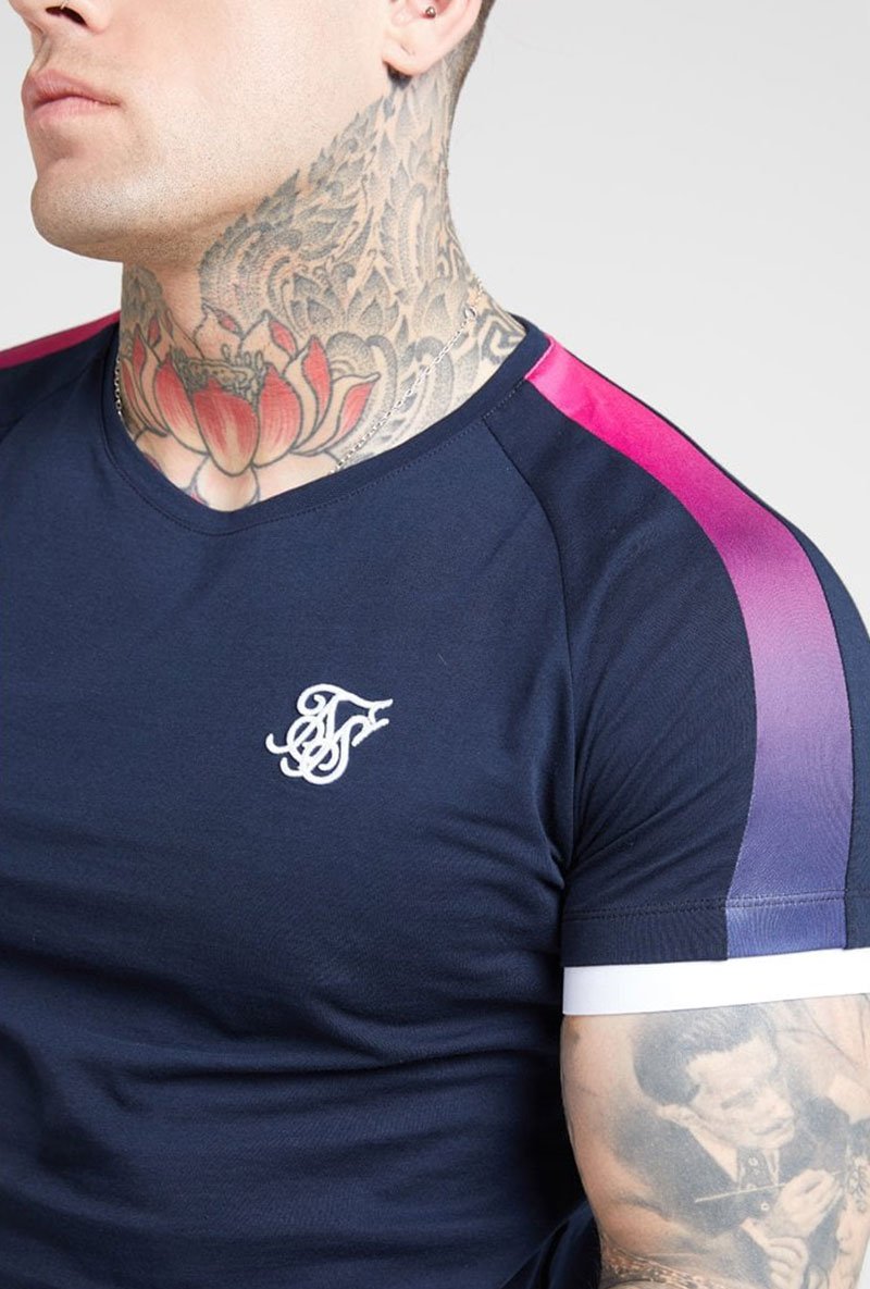 INSET CUFF FADE PANEL II TECH TEE