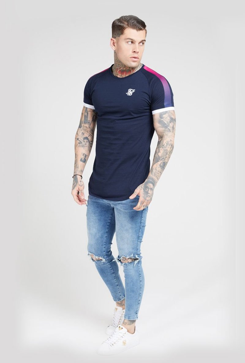 INSET CUFF FADE PANEL II TECH TEE