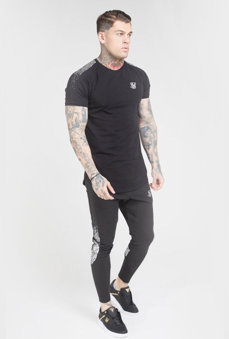 RAGLAN FOIL FADE GYM TEE