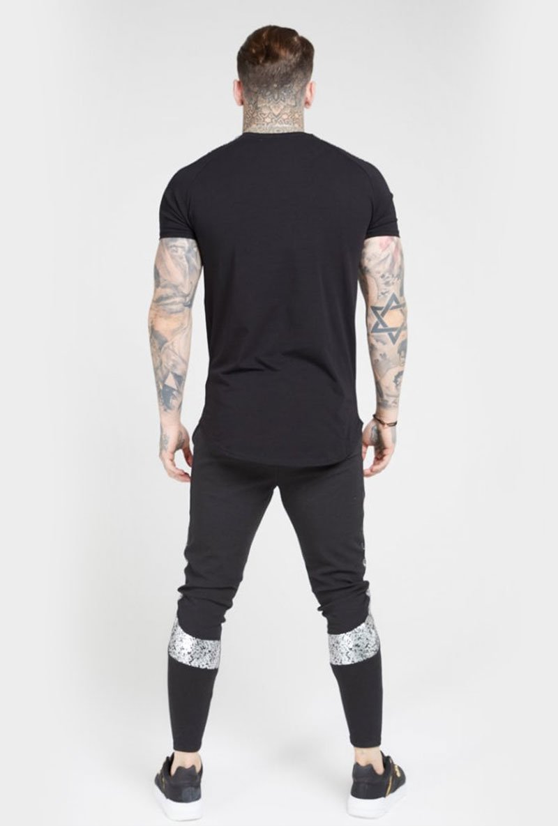 RAGLAN FOIL FADE GYM TEE