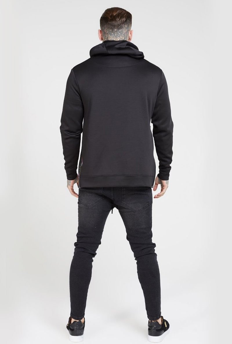 SIDE ZIP HYBRID HOODIE