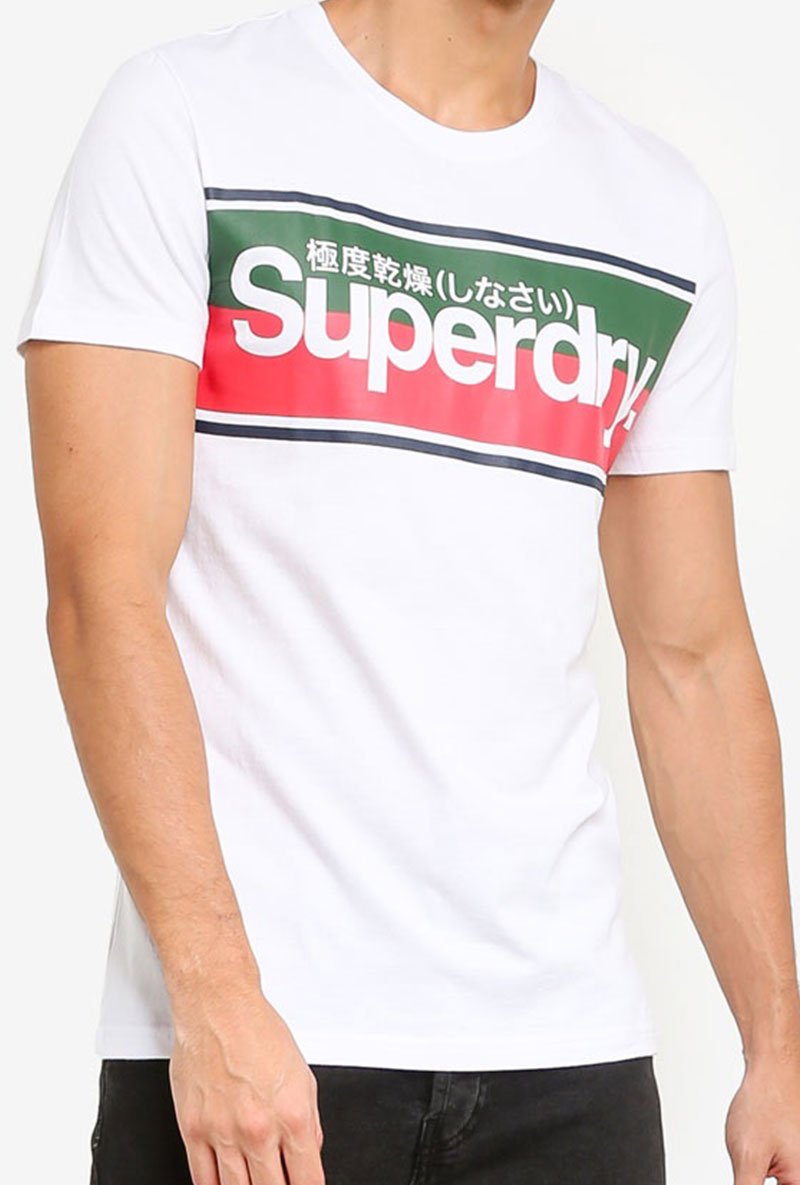 CORE LOGO II STRIPE TEE