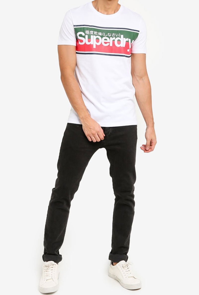 CORE LOGO II STRIPE TEE