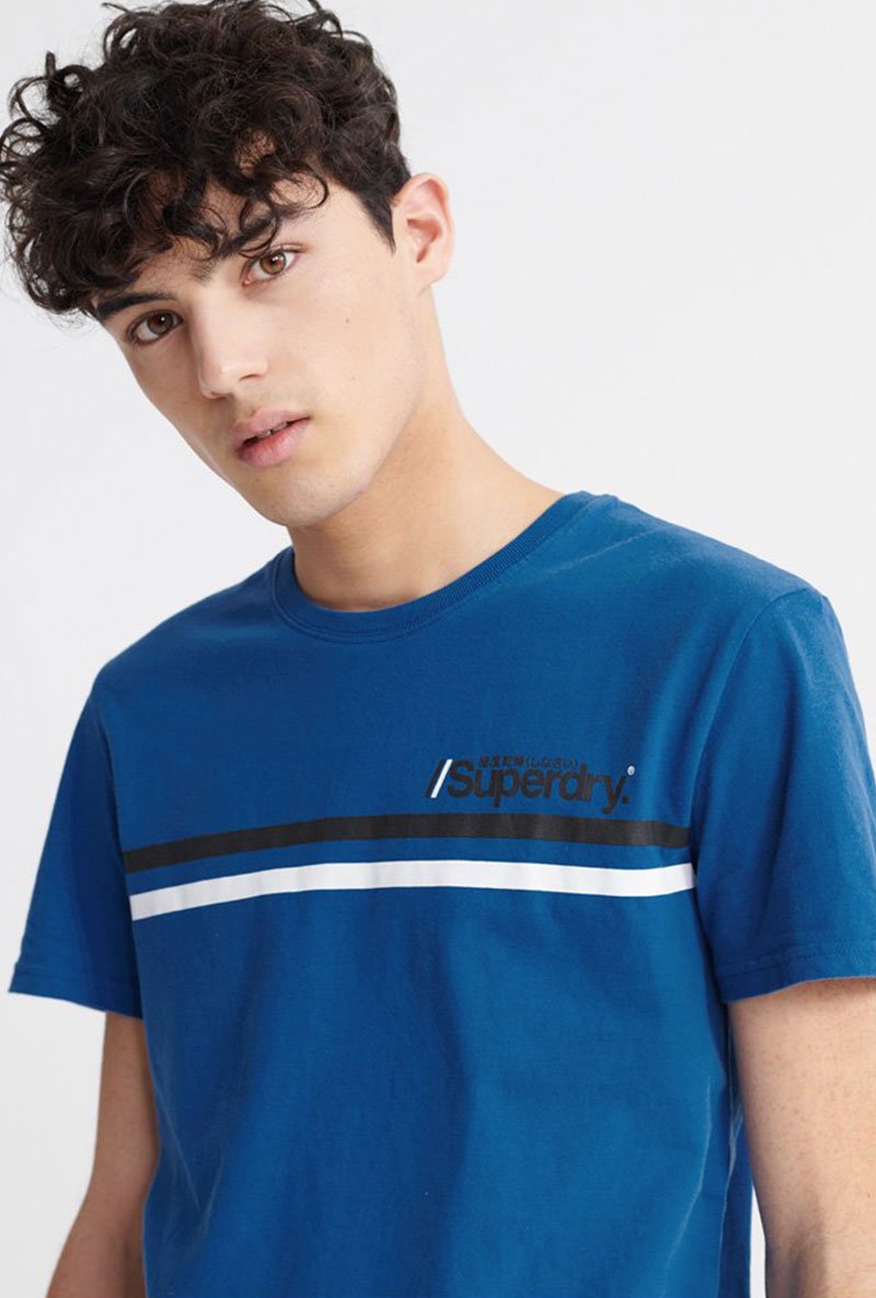 CORE LOGO SPORT STRIPE TEE