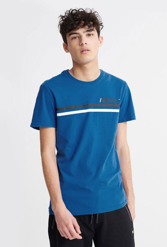 CORE LOGO SPORT STRIPE TEE