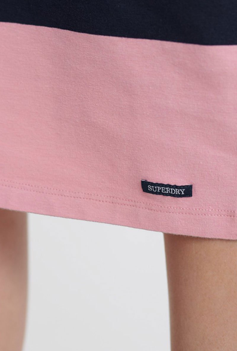 VERIGATED STRIPE MIDI DRESS